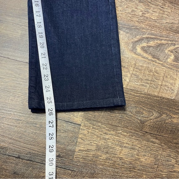 Talbots Jeans Women 10/30 Blue Curvy Fit Straight Leg Ankle Crop Denim Dark Blue - Picture 7 of 8